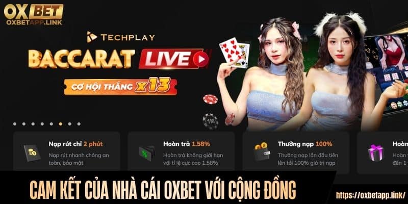 Cam kết của nhà cái Oxbet với cộng đồng